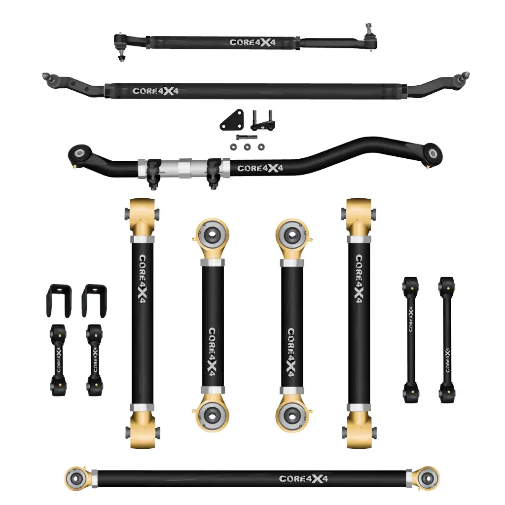 12pc Adjustable Control Arms, End Links, Track Bars, Steering Kit