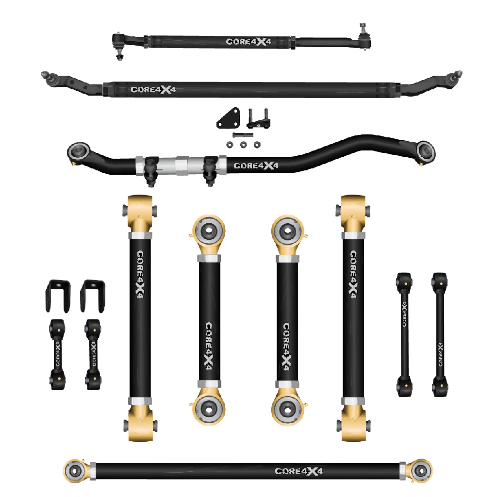 12pc Adjustable Control Arms, End Links, Track Bars, Steering Kit