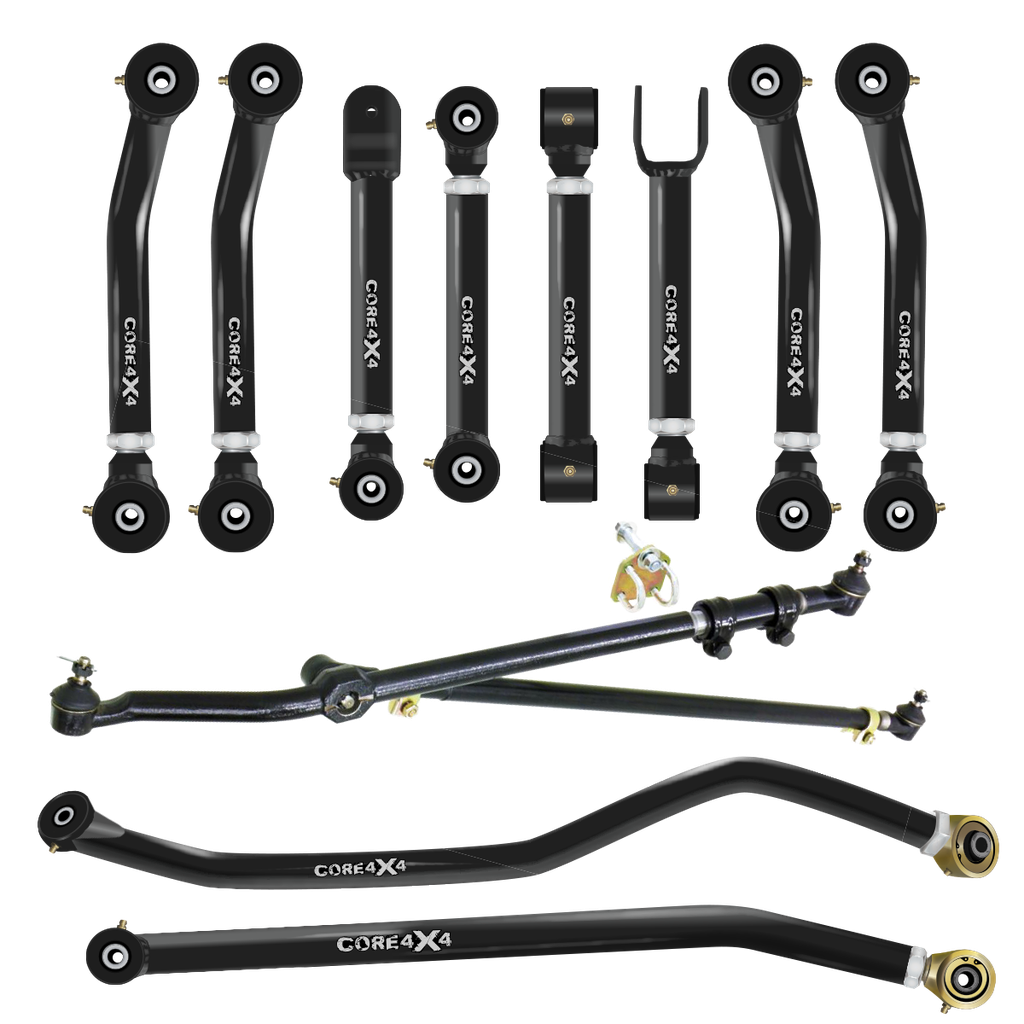 12pc Cruise Series Adjustable Control Arm, Track Bar, Steering Kit