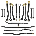 Jeep Wrangler JK / JKU 07-18 16pc Camp Series Adjustable Control Arm, Track Bar, Steering, End Link Kit