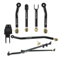 Jeep Cherokee XJ 84-01 MJ 86-92 6pc Camp Series Adjustable Control Arms, Track Bar, Steering Kit