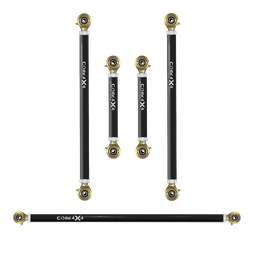 Toyota FJ Cruiser 07-14 5pc Crawl Series Rear Adjustable Control Arm, Track Bar Kit