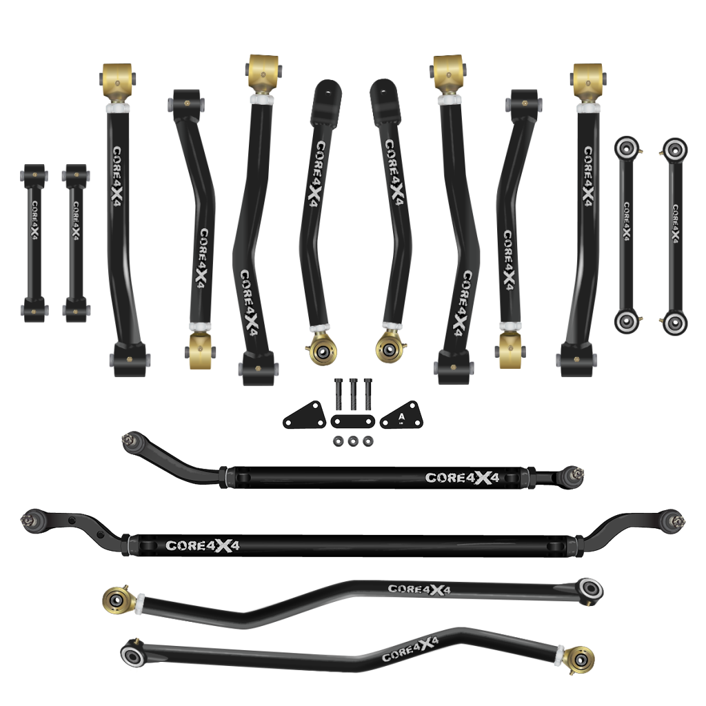 Jeep Wrangler JL / JLU 18+ 16pc Crawl Series Adjustable Control Arm, Track Bar, Steering, End Link Kit