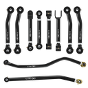 Jeep Wrangler TJ 97-06 LJ 04-06 10pc Cruise Series Adjustable Control Arm, Track Bar Kit