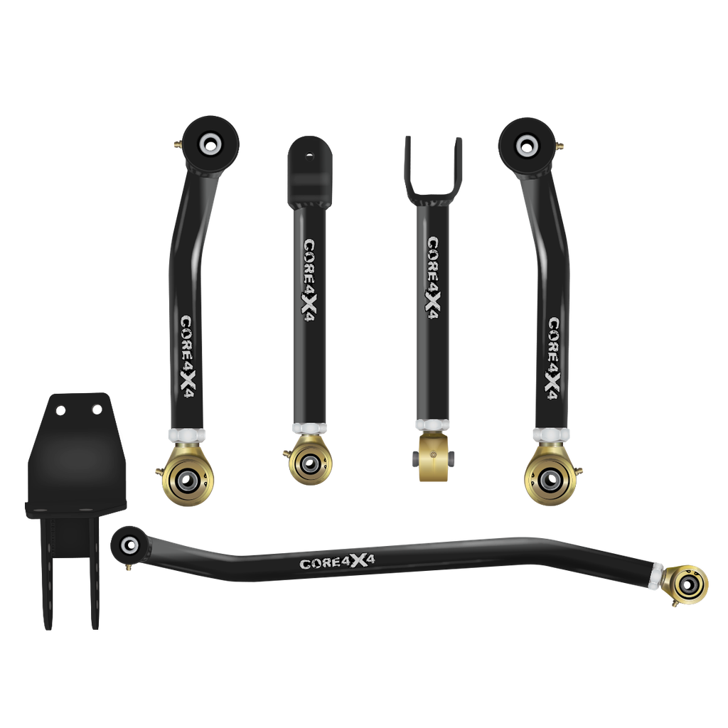 5pc Camp Series Front Adjustable Control Arm, Track Bar Kit