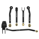 Jeep Cherokee XJ 84-01 MJ 86-92 5pc Camp Series Front Adjustable Control Arm, Track Bar Kit
