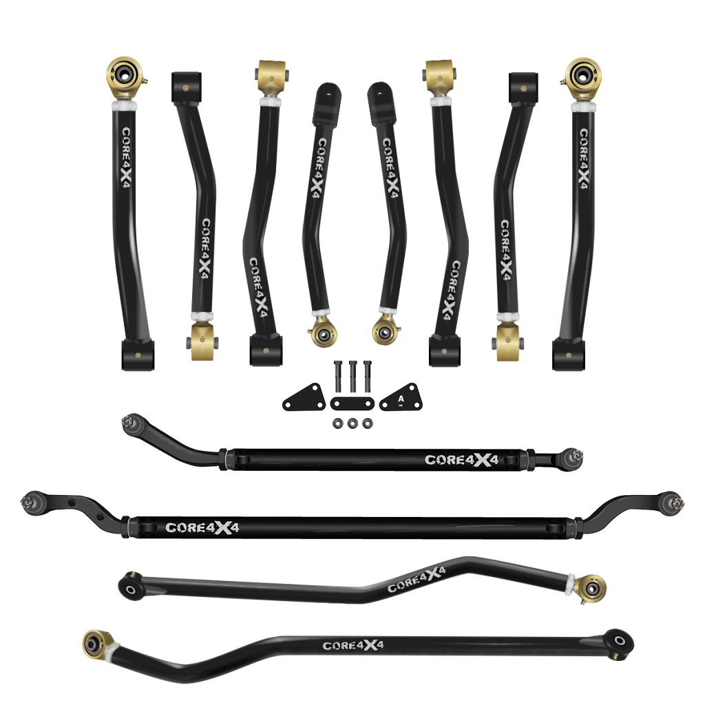 Jeep Wrangler JL / JLU 18+ 12pc Camp Series Adjustable Control Arm, Track Bar, Steering Kit