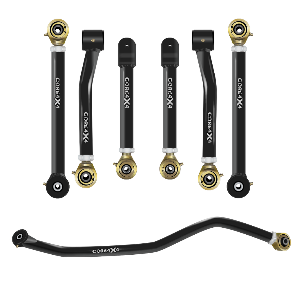 7pc Camp Series Adjustable Control Arm, Track Bar Kit