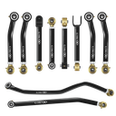 Jeep Wrangler TJ 97-06 LJ 04-06 10pc Crawl Series Adjustable Control Arm, Track Bar Kit