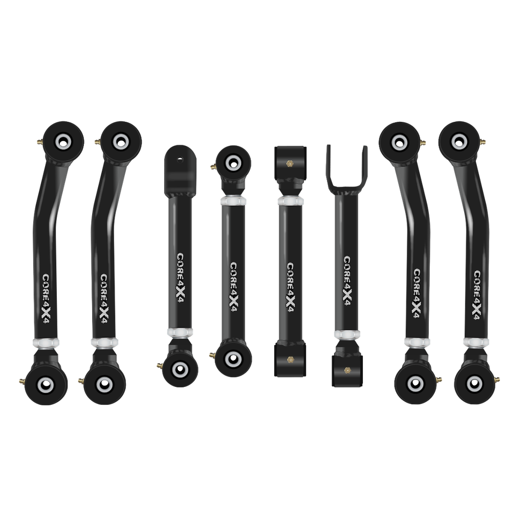 Jeep Wrangler TJ 97-06 LJ 04-06 8pc Cruise Series Adjustable Control Arm Kit