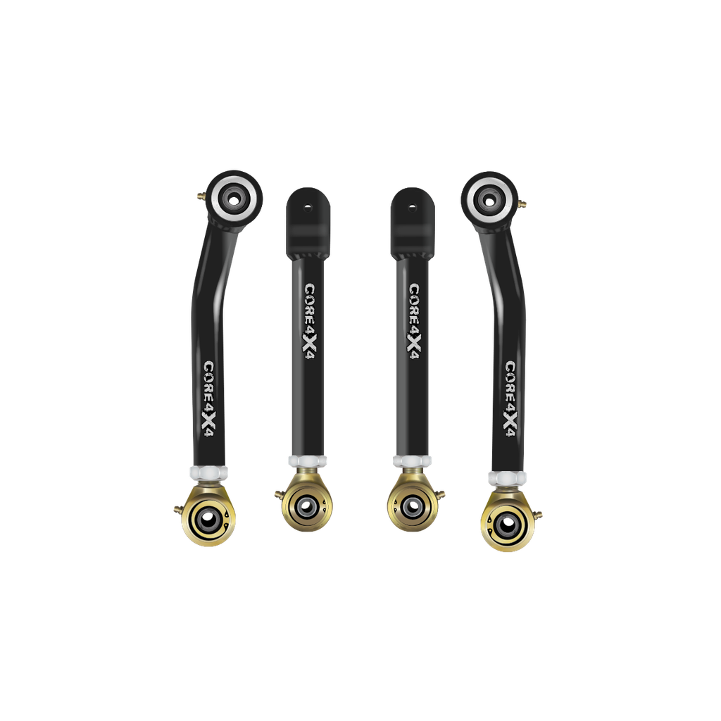 Jeep Cherokee XJ 84-01 MJ 86-92 4pc Crawl Series Front Adjustable Control Arm Kit