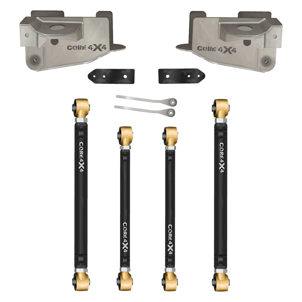 Jeep Wrangler JK / JKU 07-18 6pc Rear Adjustable Heavy-Duty Kit Long Arm Upgrade Kit