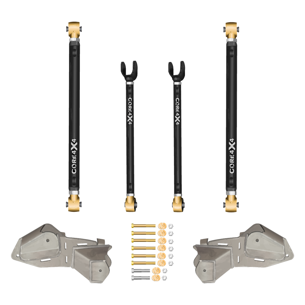 Jeep Wrangler JL / JLU 18+ 6pc Front Heavy-Duty Adjustable Long Arm Upgrade Kit