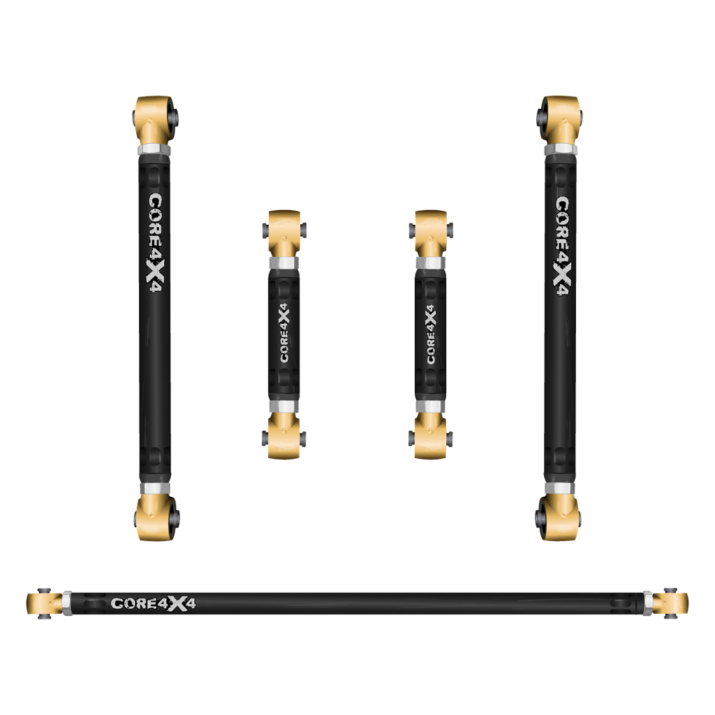 5pc Aluminum Rear Adjustable Control Arms, Track Bar Kit
