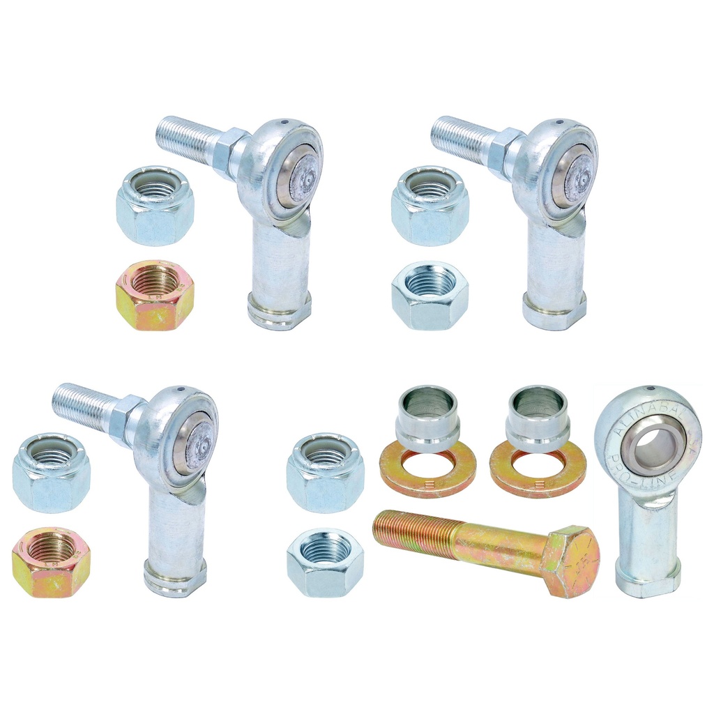 RockJock Adjustable Sway Bar End Link Rod End Pack for JL/JT Front, Heim Style