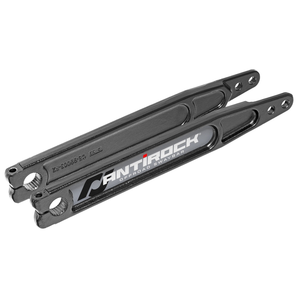 Antirock Forged Chromoly Sway Bar Arms, 17 in. Long x 28 Spline, Incl. Stickers, Pair