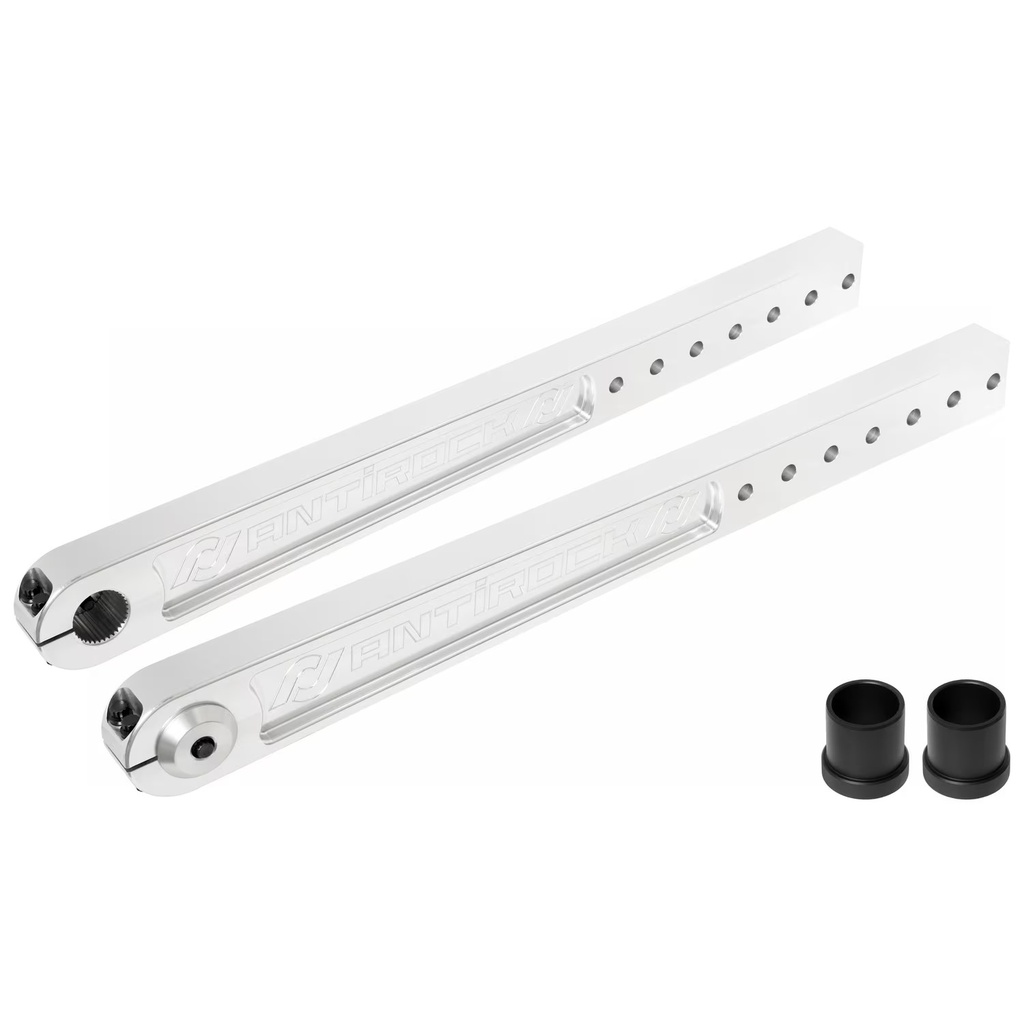 Antirock Aluminum PreRunner Arms, 21 in.-27 in. Long C-C, 35 Spline, Incl. Hardware
