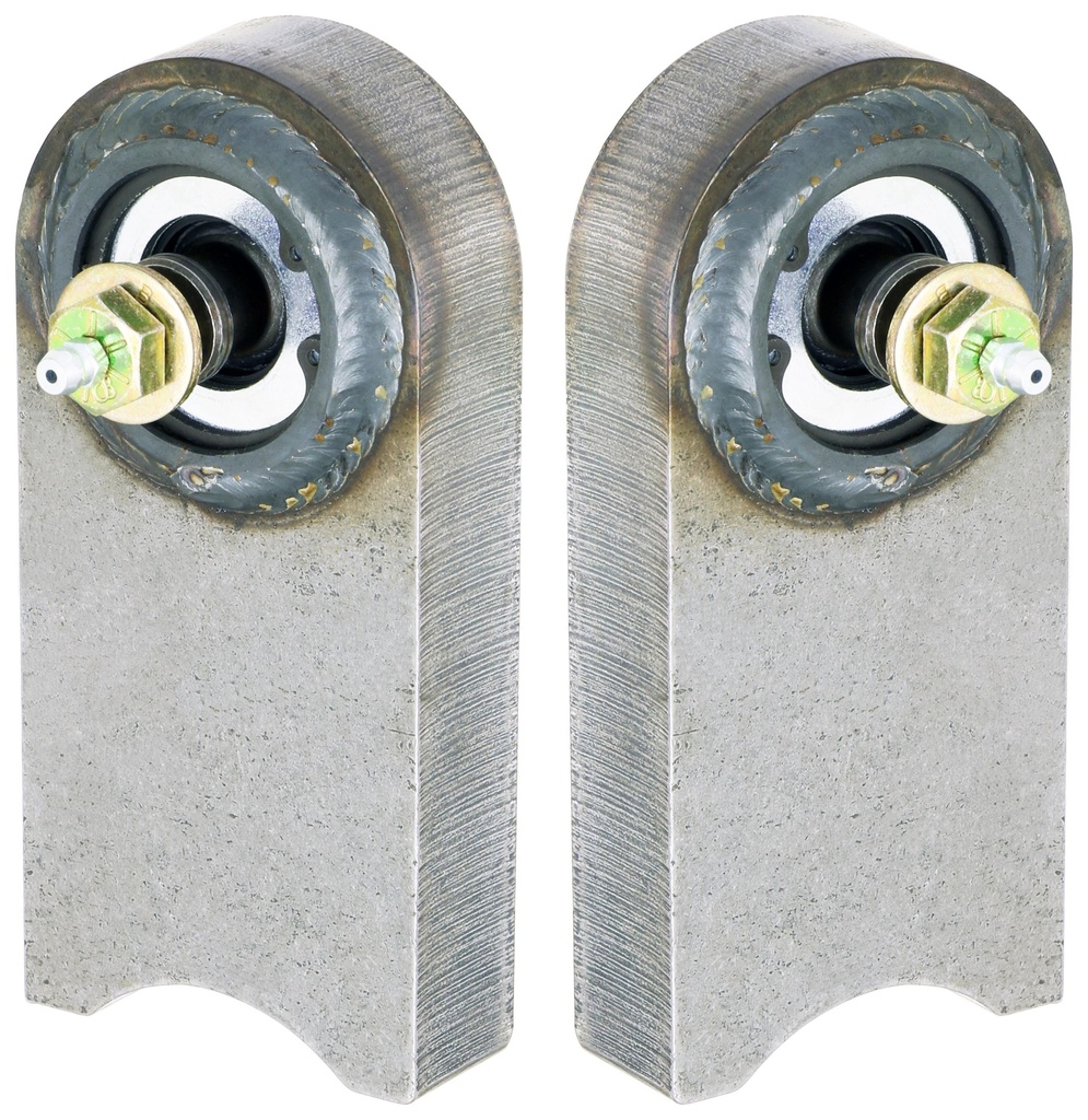 Johnny Joint Kit, TJ/LJ/XJ/MJ Front End Housing, 2WD Beam Only, Greasable 1/2 in. Thru Bolts, Reqs. Welding