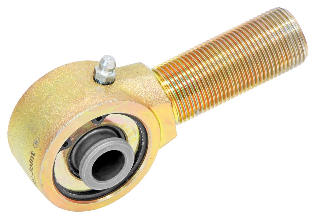 Johnny Joint Rod End, 2 in., Narrow Forged, 1.600 in. X .562 in. Ball, 1 in.-14 RH Threaded Shank, Externally Greased