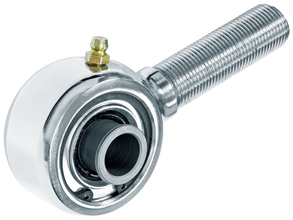 Johnny Joint Rod End, 2 in., Polished Stainless Steel Narrow, 3/4 in.-16 LH Threads, 2 in. x .515 in. Ball
