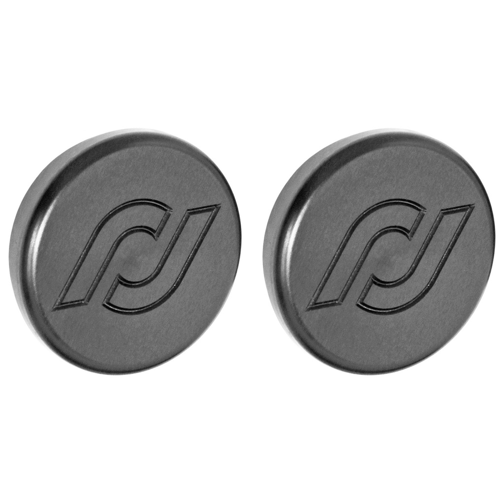 RockJock Frame Rail Plugs for JK Frame, Front, behind axle centerline, CNC Machined Black Delrin