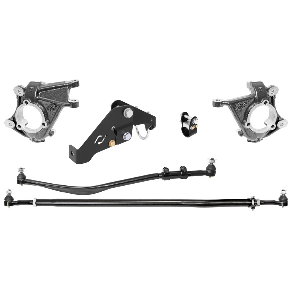 RockJock JK High Steer Knuckle Kit (for Stabilizer Shock, JK Trac Bar)