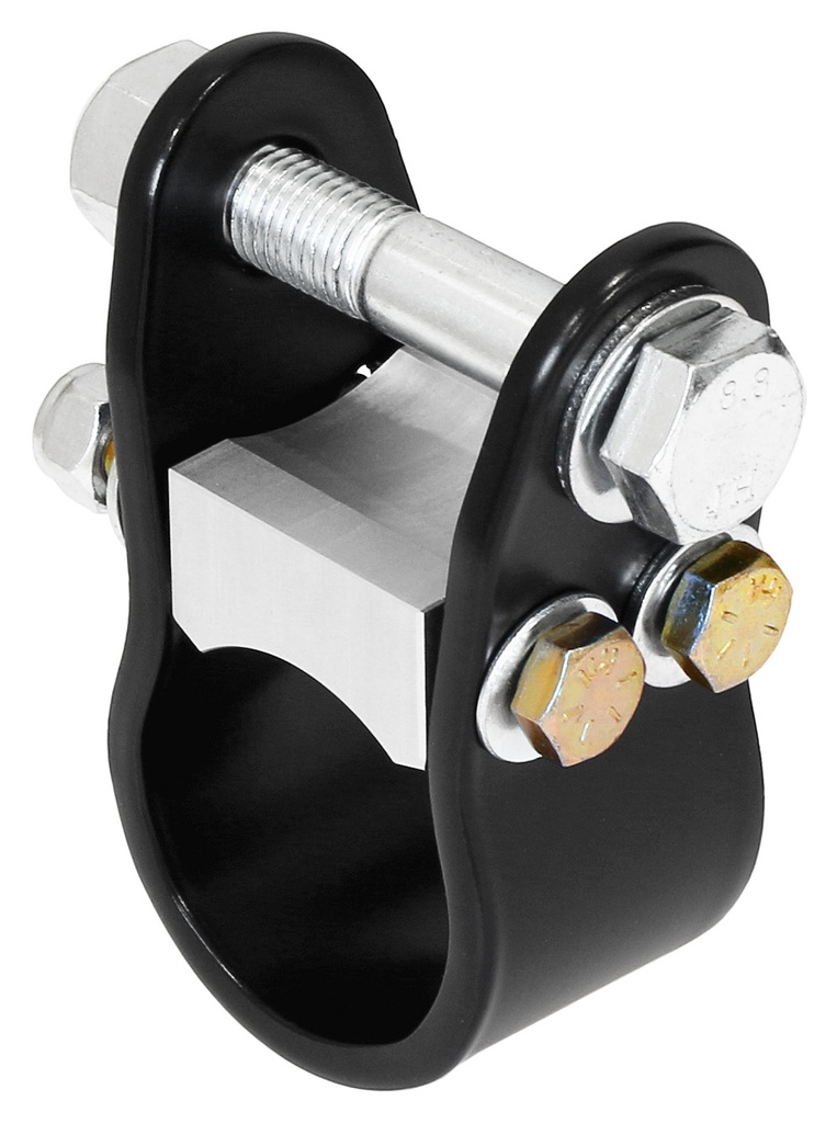 RockJock Currectlync JL/JT High Steer Tie Rod Clamp Bracket for Steering Stabilizer Shock, For 42mm/1 5/8 in. Tube
