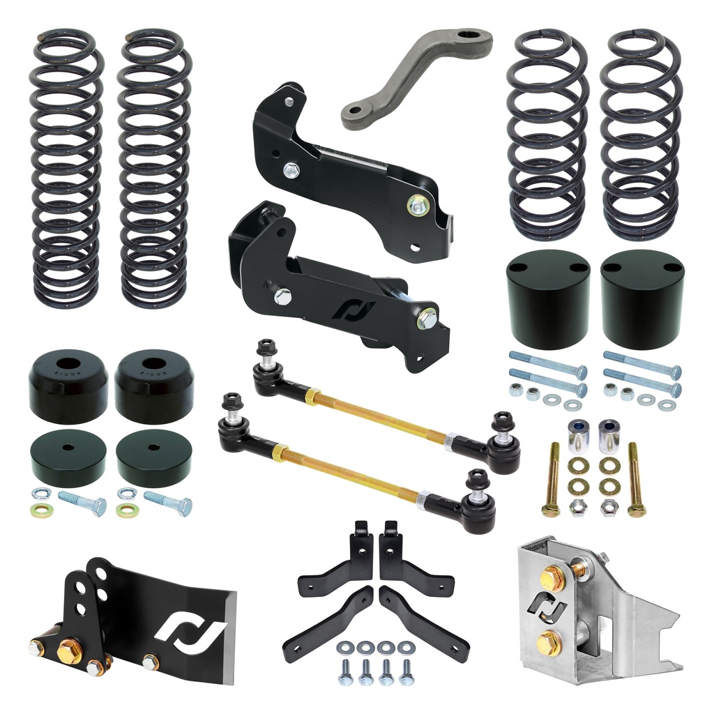 RockJock Driver Lift Kit for JK Wrangler (2-door), 4 in. lift