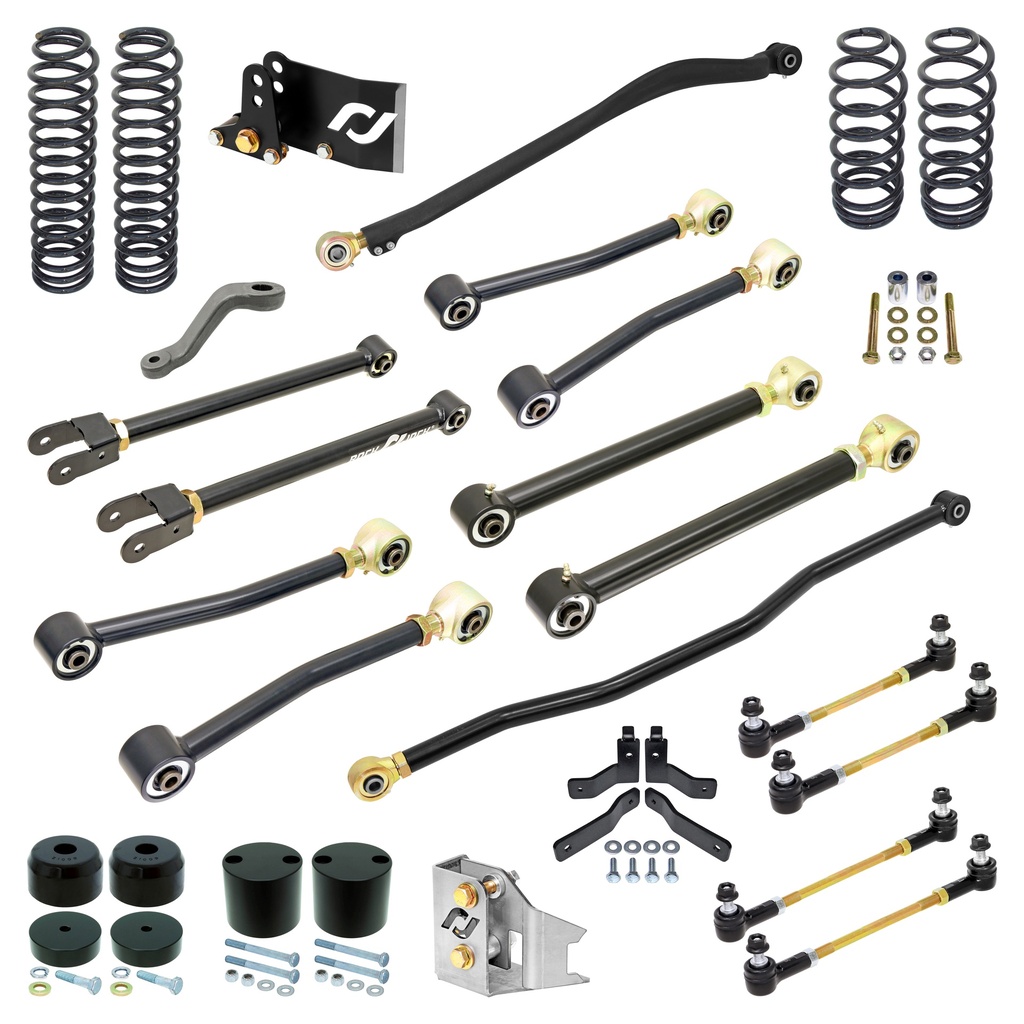 RockJock Pro Edition Johnny Joint Suspension System for JK Wrangler (2-door), 4 in. lift