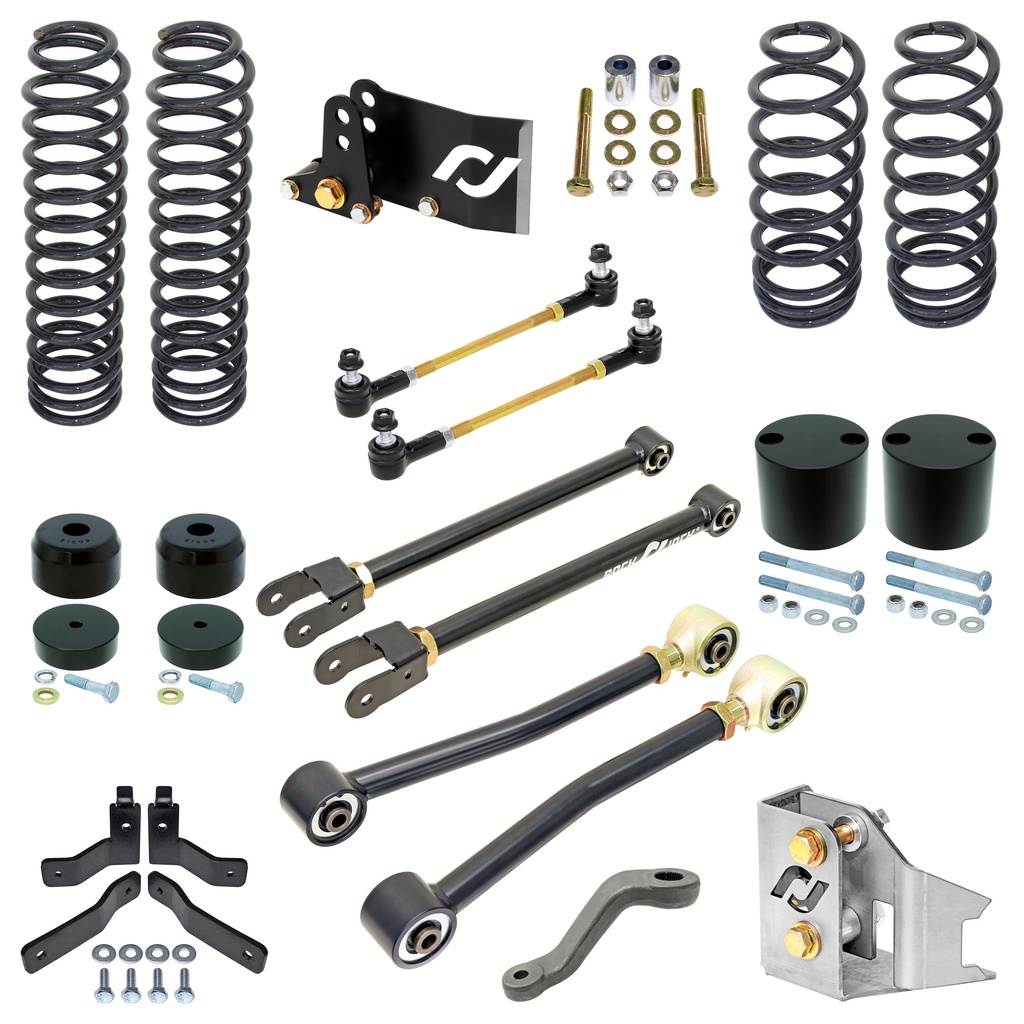 RockJock Sport Edition Johnny Joint Suspension System for JK Wrangler Unlimited (4-door), 4 in. lift
