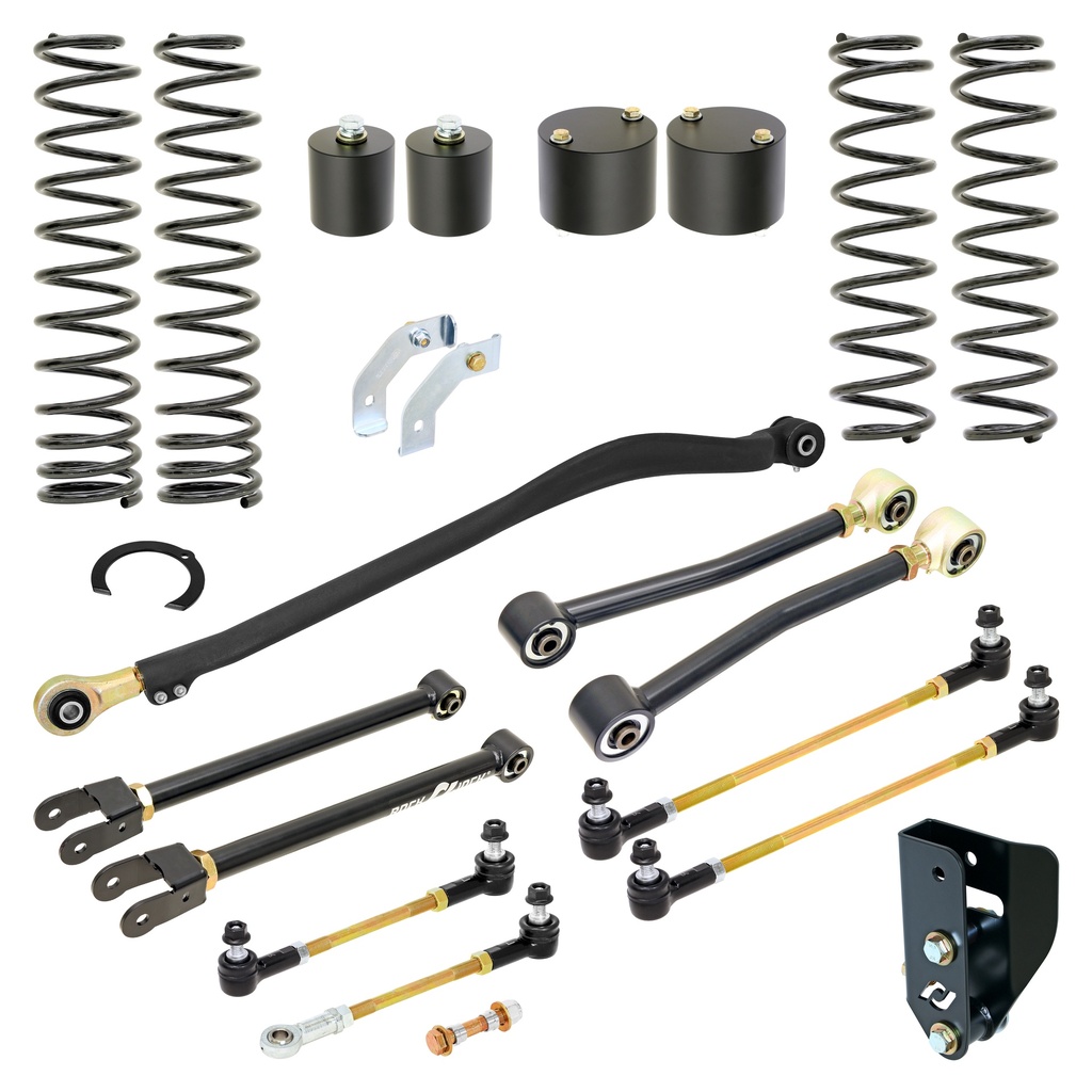 RockJock Sport Edition Johnny Joint Suspension System for JL Wrangler 4XE Hybrid, 3.5 in. lift