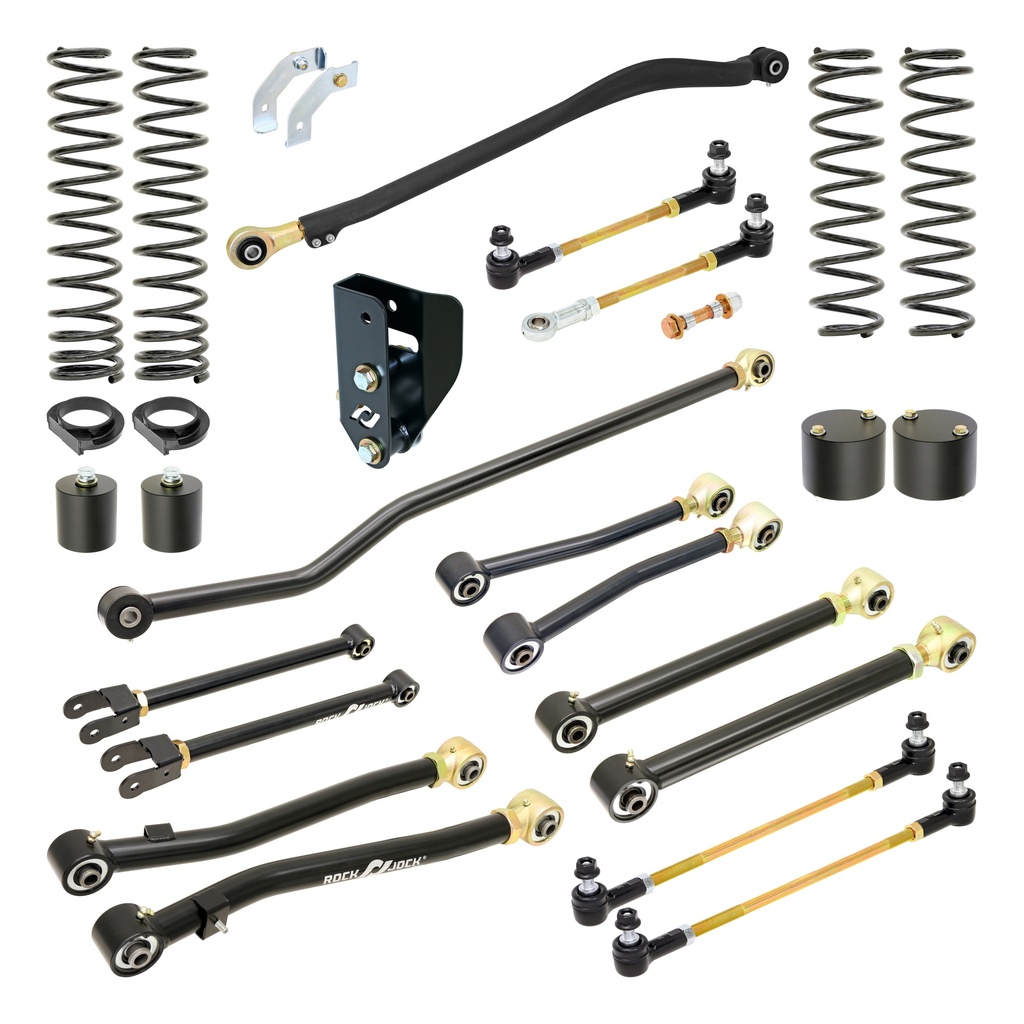 RockJock Pro Edition Johnny Joint Suspension System for JL Wrangler w/ Gas V-6, 3.5 in. lift