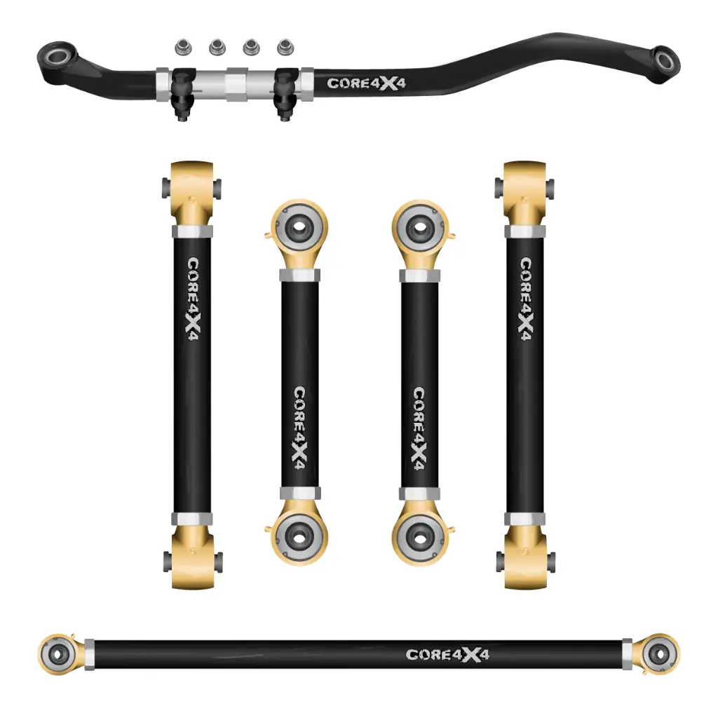 Ram 2500 14-24 6pc Front-Rear Adjustable Control Arms, Track Bar Kit