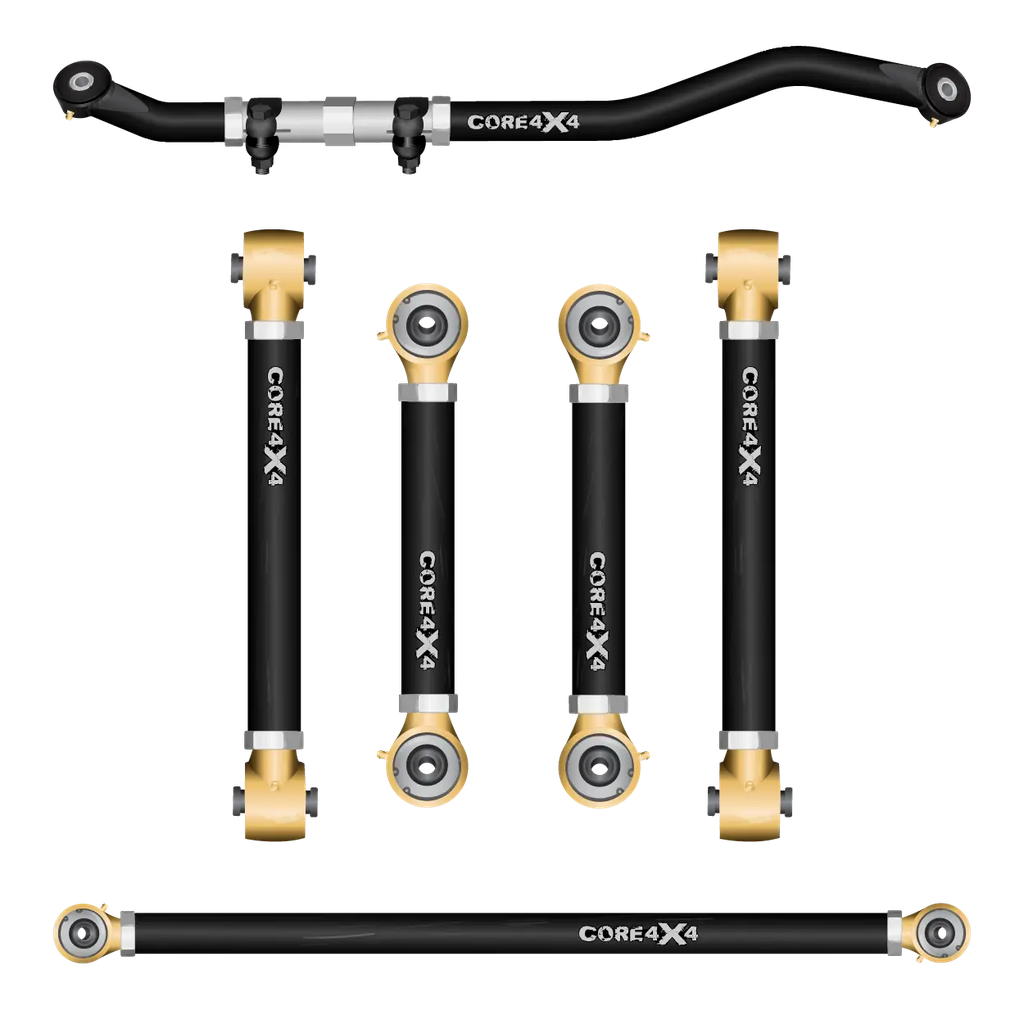 Ram 2500 14-24 6pc Front-Rear Adjustable Control Arms, Track Bar Kit