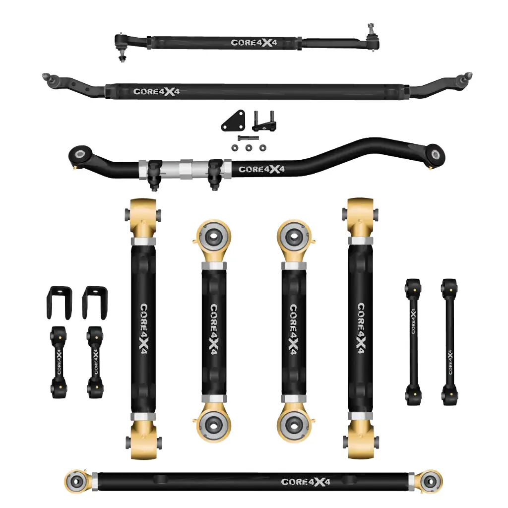 12pc Adjustable Control Arms, End Links, Track Bars, Steering Kit