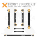 7pc Rear Adjustable Control Arms, End Links, Track Bar kit