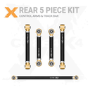 5pc Rear Adjustable Control Arm, Track Bar Kit