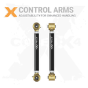 2pc Front Upper Adjustable Control Arms