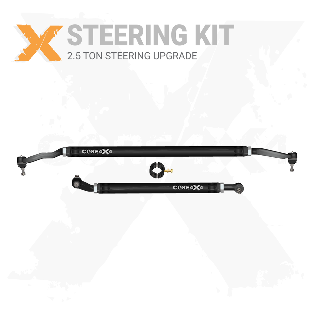 2pc Heavy-Duty Tie Rod, Drag Link Steering Kit 