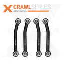 4pc Crawl Series Fixed Length Lower Control Arm Kit