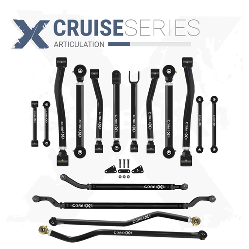 [CRS-J-JL-K16] Jeep Wrangler JL / JLU 18+ 16pc Cruise Series Adjustable Control Arm, Track Bar, Steering, End Link Kit