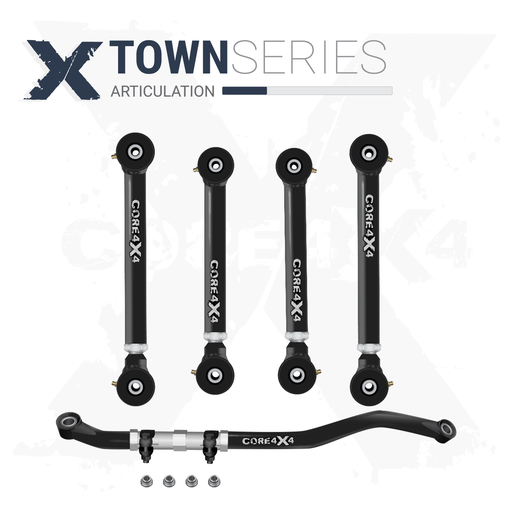 [TWN-D-25-2010-K5] Dodge Ram 2500 10-13 5pc Town Series Front Adjustable Control Arm, Track Bar Kit