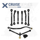8pc Cruise Series Adjustable Control Arm, Track Bar Kit