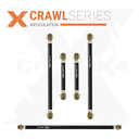 Toyota FJ Cruiser 07-14 5pc Crawl Series Rear Adjustable Control Arm, Track Bar Kit