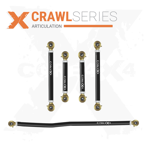 [CRL-F-BR-2021-K5] Ford Bronco 21+ 5pc Crawl Series Rear Adjustable Control Arm, Track Bar Kit