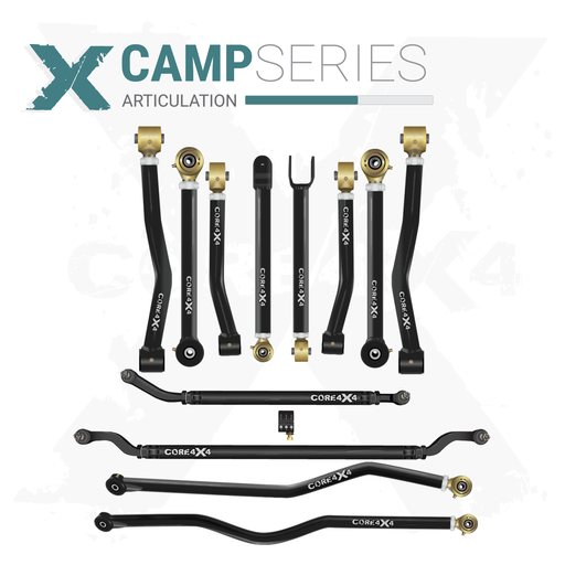 [CMP-J-JK-K12] Jeep Wrangler JK / JKU 07-18 12pc Camp Series Adjustable Control Arm, Track Bar, Steering Kit