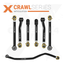 7pc Crawl Series Adjustable Control Arm, Track Bar Kit