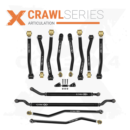[CRL-J-JL-K12] Jeep Wrangler JL / JLU 18+ 12pc Crawl Series Adjustable Control Arm, Track Bar, Steering Kit