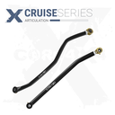 Jeep Wrangler TJ 97-06 LJ 04-06 2pc Cruise Series Front, Rear Adjustable Track Bar Kit