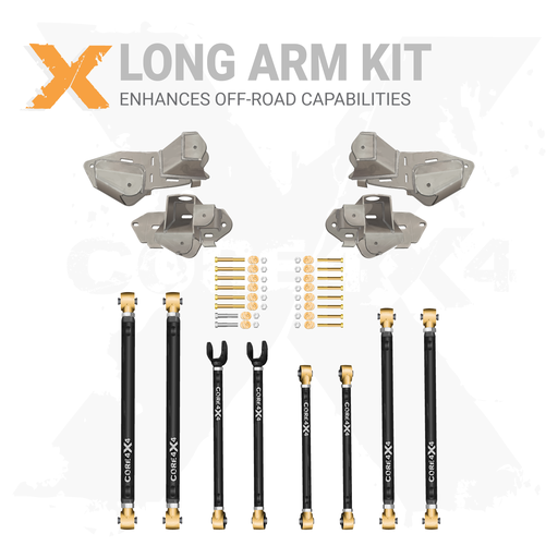 [J-JL-C-LAK8] Jeep Wrangler JL / JLU 18+ 12pc Heavy-Duty Adjustable Long Arm Upgrade Kit